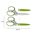 Multipurpose Herb Scissors and Stripper Set - Kale and Herb Razor Stripping Tool, 5 Blade Herb Shears with Cover,Cleaning Comb and Brush - Cutter, Chopper, Mincer for Herb by Oojdzoo