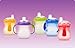 6 Nuby Wide Silicone Spouts Fit 2 Handle 10oz Nuby Sippy Cups Only