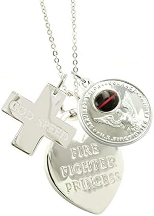 firefighter girlfriend necklace