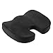 Seat Cushion,Cool-Shop Chair Seat Cushion Orthopedic Coccyx Cushion Seat Pillow for Back Pain Relief and Sciatica And Tailbone Pain-Ideal for Office Chair（Black）