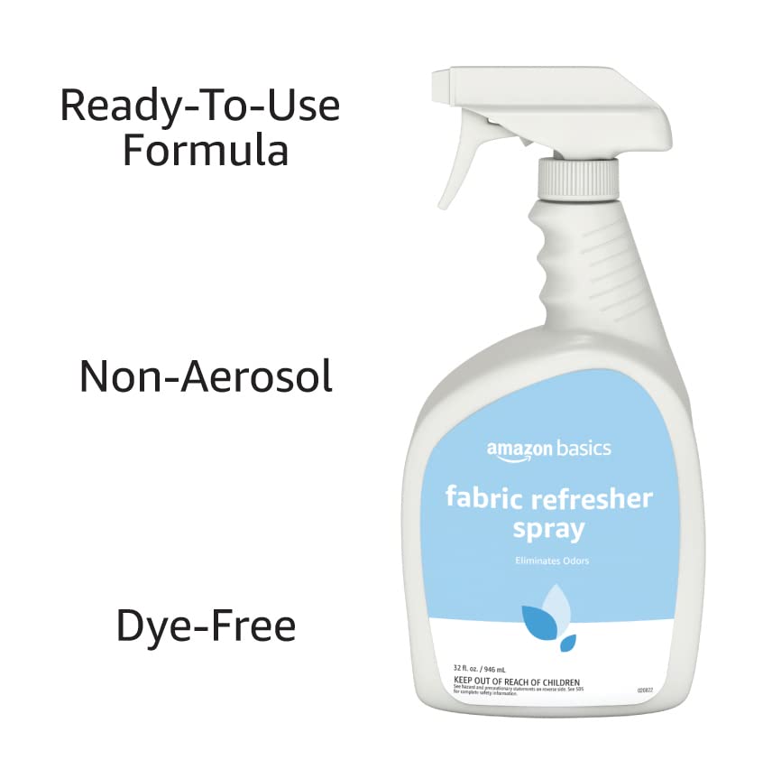 Amazon Basics Fabric Spray, Fabric Freshner, Fresh Scent, 32 fl oz, Pack of 2