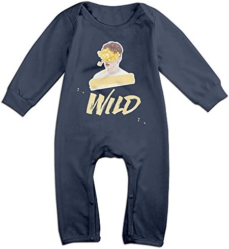 Wild Troye Poster Baby Girl Long Sleeve Bodysuits Jumpsuit Clothes Navy