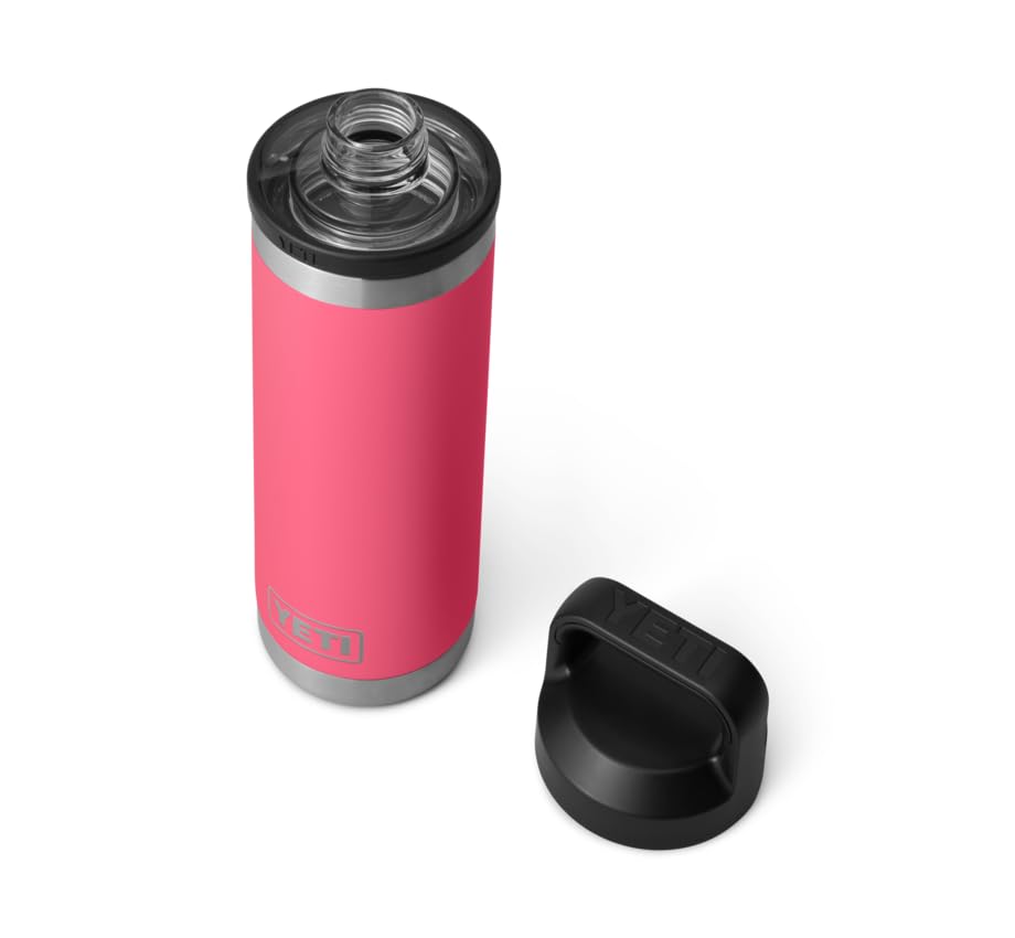 YETI Rambler Bottle Chug, Vaccum Insulated Stainless Steel Bottle with Leakproof Chug Cap, Tropical Pink, 18 oz (532 ml) — image 1