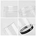 STARSIDE 6 Pack 32oz / One Quart Clear Plastic Jars with Black Ribbed Lids. BPA Free PET Food Canisters for Kitchen & Household Storage of Dry Goods, Peanut Butter,Nuts,Cookie,Pie and More.