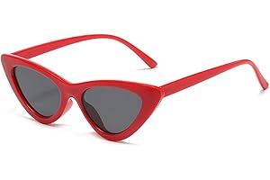YooThink Cat Eye Sunglasses for Women Vintage Goggles Plastic Frame Sunglasses
