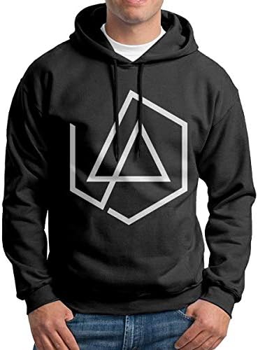Linkin Park Men Long Sleeve Casual Hoodie Hooded Sweatshirt Drawstring Black