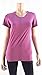 32 Degrees Cool Womens Heathered Crewneck T-Shirt Purple M