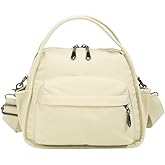 Nylon Crossbody Bag for Women Lightweight Shoulder Hobo Purse Cute Underarm Satchel Casual Commute Top Handle Tote Handbag