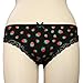 Angelina Strawberry Pattern Cotton Panties, 12 Panties, 7 Assorted Colors Per Pack #1002