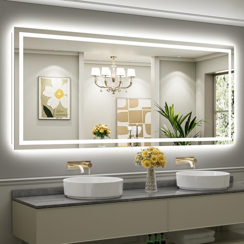 Briivue Inch LED Bathroom Mirror Lights Backlit