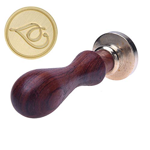 YPSelected Vintage Calligraphic A-Z 26 Alphabet Initial Letters Sealing Wax Spoons Candles Seal Stamp (Letter T)