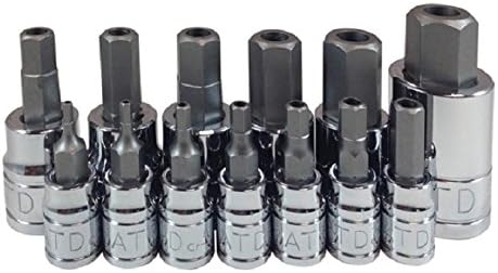 ATDTools 13795 Tamper-Resistant Metric HEX Bit Socket Set, 13 Piece, 1 Pack