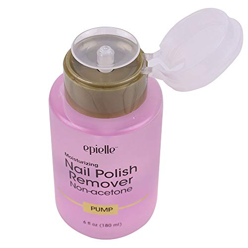 Epielle Moisturizing Nail Polish Remover Non-acetone Pump, 6 Ounce