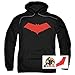Popfunk Red Hood Jason Todd Superhero Pullover Hoodie Sweatshirt & Stickers (X-Large)