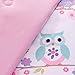 Mi Zone Kids Wise Wendy Bag in A Bag Sets For Girls, Owl Kids Girl Bedding Set – Ultra Soft Microfiber Childrens Bedroom Bed Comforters, Full, White 8 Piece