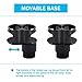 NSTART Car Cup Holder Adapter Organizer with Adjustable Base,Extra Auto Cup Holders Expander,Unique 2 in 1 Design Soft Drink Can Coffee Bottles Stand,Universal Detachable Water Bottle Holder for Cars