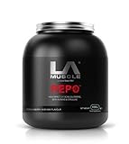 LA Muscle REPO: Pre Workout, Post Workout, BCAAs, Glutamine, Citrulline, Beta-Alanine, Vitamin B6, Pharma Grade, 450g, Delicious Strawberry & Kiwi flavour, Instant mixing, rapid uptake ,45 servings