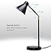 O’Bright LED Desk Lamp with USB Charging Port, 100% Metal Lamp, 270° Flexible Swivel Arms, Soft White LED Reading Light (3000K), Bedside Reading Lamp, Office Lamp, Table Lamp, ETL Listed (Black)