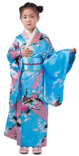 Soojun Kids Girls Floral Traditional Japanese Kimono Yukata Costumes Buy Online In Angola At Angola Desertcart Com Productid