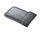 Simple PU Leather Cell Phone Anti-tracking Anti-spying GPS Rfid Signal Blocker Pouch Case Bag for iPhone 6 / iPhone 6 Plus / iPhone 5S / iPhone 5C / iPhone 5 / iPod Touch, Samsung Galaxy S6 / Samsung Galaxy S6 Edge, HTC, Nokia, Motorola, Sony, Memory Card and Other Electronic Products - Black