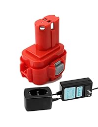 Cargador Lotive de 3500 mAh 1,2 V-18 V compatible con Makita 9,6 V batería PA09 9100 9120 9122 9133 9134 9135 9135A 192638-6 6222D BMR100 ML903 6260D 6261D 6226D 6990D Ni-MH