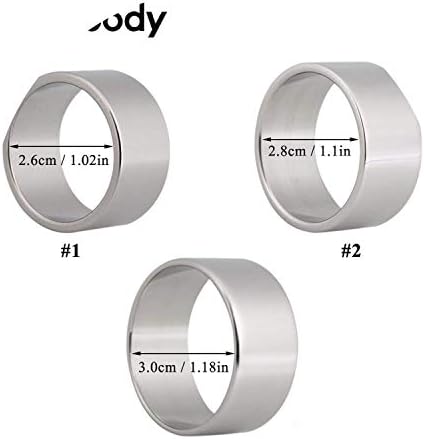 WERXA SHIRT 1Pc Metal Ring Stainless Steel Clīt Ring Sturdy Orgasm Ring for Men Seximo Toys,26mm