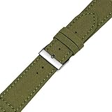 Hadley Roma MS850 22mm Green Genuine Cordura Fabric Stitched Watch Band