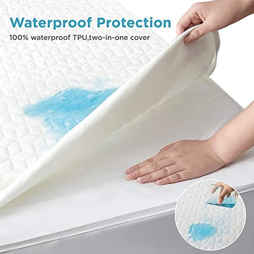 Bedsure Waterproof Mattress Protector Queen Size Viscose from Bamboo