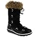 POLAR Womens Rain Thermal Warm Snow Winter Knee High Waterproof Boots - Black - US10/EU41 - YC0475