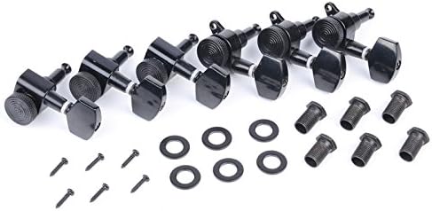 3R3L Black Locked String Tuning Peg Machine Heads for Acoustic Electric Guitar