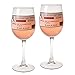 XGATML mcyiqihai Lasting Impressions Prescription Wine Glasses - Set of 2 Wine Stems with Novelty Prescription Labels