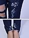 Sexyshine Women's Casual High Waisted Destroyed Ripped Hole Denim Pants Long Stretch Pencil Jeans(BE,M) A-Blue