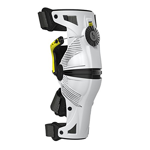 Mobius X8 Knee Braces (MEDIUM) (WHITE/ACID YELLOW)