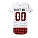 OLRIK Men's Extended Hip Hop Short Sleeve T Shirt