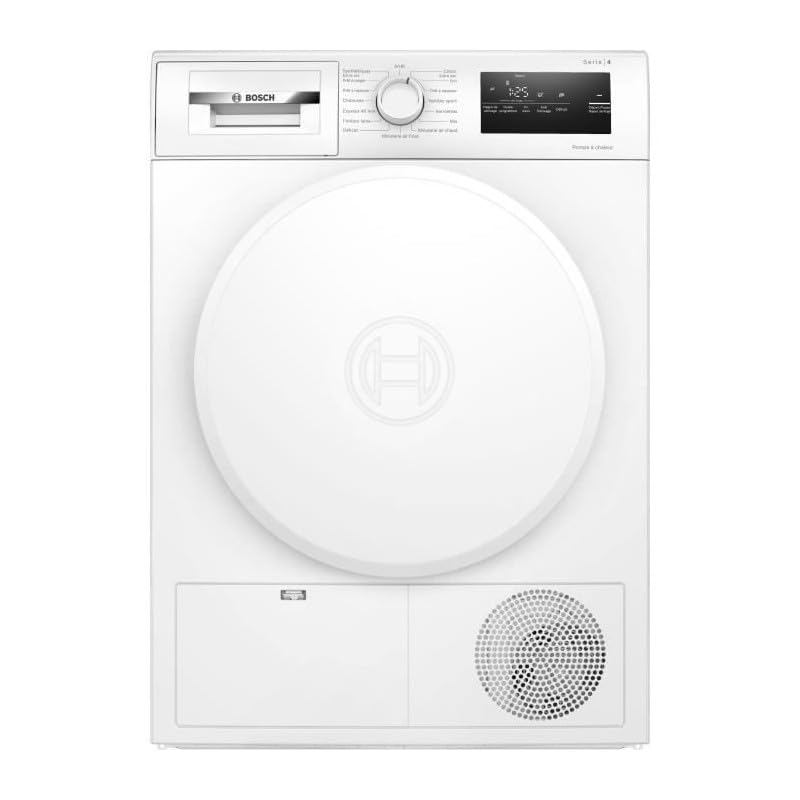 Bosch WTH8300DFR, Serie 4, Wäschetrockner, Wärmepumpe, 8 kg, Weiß
