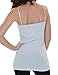 4 Pack Caramel Cantina Juniors Long Length Basic Cami (Large, Black/Charcoal/Mhg/Hg)