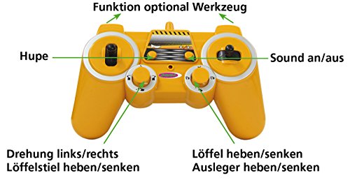 Jamara 405060 - Bagger Liebherr R936 1:20 2,4G - realistische Funktionen (entladen/ aufladen), jedes Gelenk einzeln… – Bild 7