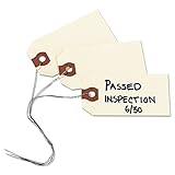 Avery 12602 Double Wired Shipping Tags, 13pt. Stock, 3 1/4 x 1 5/8, Manila (Box of 1000)