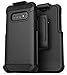 Encased Belt Clip Holster Case for Galaxy S10 Plus (2019 Scorpio Armor) Ultra Protective Tough Grip Cover with Holder for Samsung Galaxy S10 Plus - Black