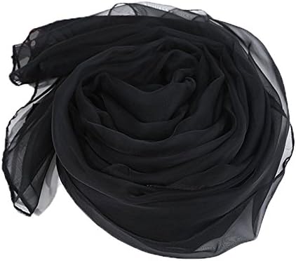 CutieTell Chiffon Silk Scarves |Thin Oversized UV Protection Four Seasons GM