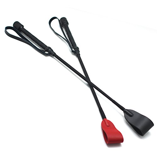 SCARLET KITTEN Riding Crop Horse Whip Spanking with Wide Leather Loop Slapper Jump Bat