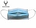 Disposable Face Masks with Surgical Earloops - High Quality 3-Layer Protection, Hypoallergenic, 50 Count Mouth Mask for Indoor/Outdoor Use That Filters Out Dust, Pollen, and Bacteria