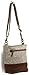 Myra Bag Leather Star Upcycled Canvas Medium Corssbody Bag M-0898