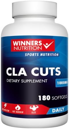 CLA Conjugated Linoleic Acid Fat Burner Supplement for Weight Loss and Fat Burning and Works Fast - 180 Diet Pills