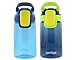 Contigo Kids Autoseal Gizmo Water Bottles, 14oz (Nautical Blue/Navy Blue) - 2 pk