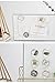 Glass Fridge Magnets Round White Marble Refrigerator Magnets for Decoration, Dry Erase Board, Whiteboard Calendar Maps, 30mm(1.18