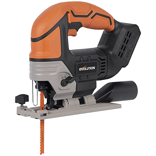 Evolution Power Tools Cordless Jigsaw, Black/Orange