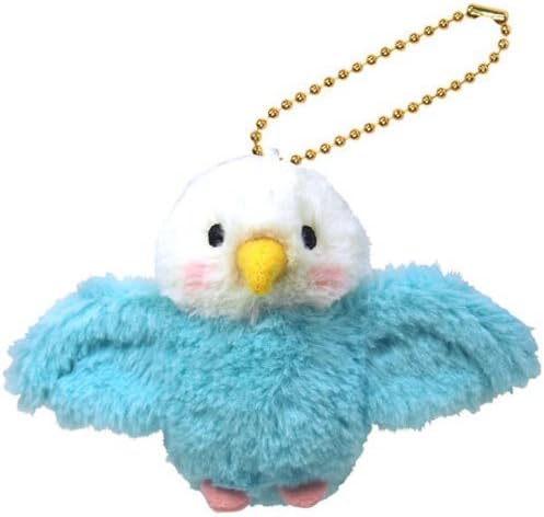 Furaffuzu stuffed key chains parakeet Blue