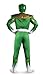 Disguise Sabans Mighty Morphin Power Rangers Green Ranger Classic Muscle Mens Adult Costume, Green/White, X-Large/42-46