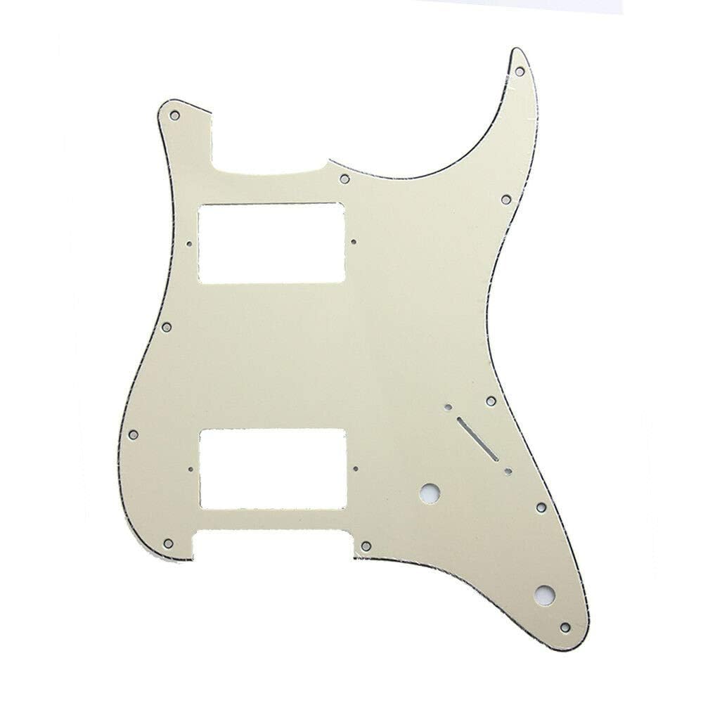 zalati Pickguard 11 Holes HH Strat with 2 Humbuckers for American/Mexican Fender Standard Stratocaster Electric Guitar - 3Ply — image 1